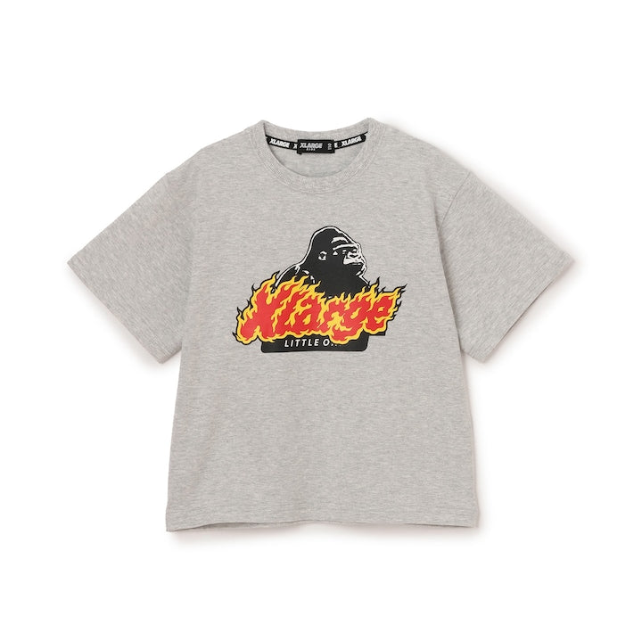 日本童裝 XLARGE KIDS 火logo印花短袖上衣 80-140cm 男童款 夏季 TOPS