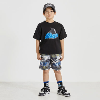日本童裝 XLARGE KIDS 火logo印花短袖上衣 80-140cm 男童款 夏季 TOPS