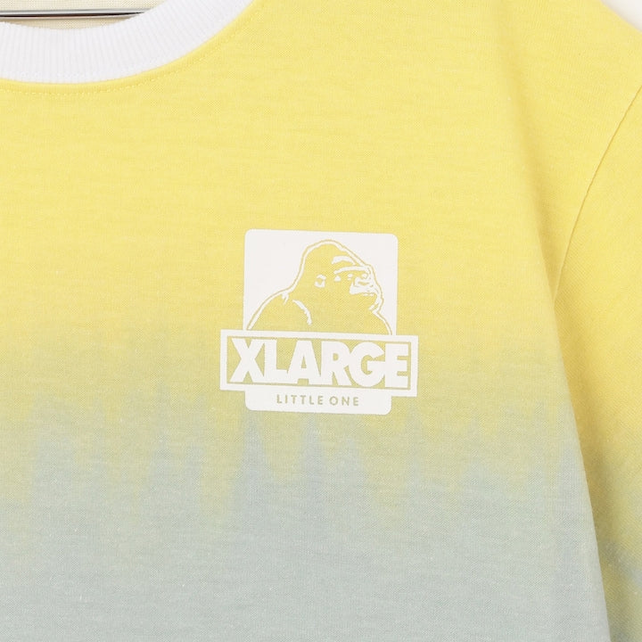 日本童裝 XLARGE KIDS 漸變扎染短袖上衣 80-140cm 男童款 夏季 TOPS