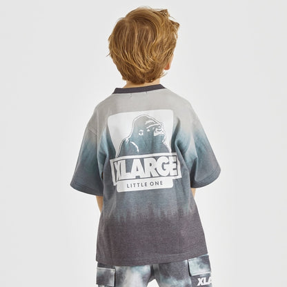 日本童裝 XLARGE KIDS 漸變扎染短袖上衣 80-140cm 男童款 夏季 TOPS