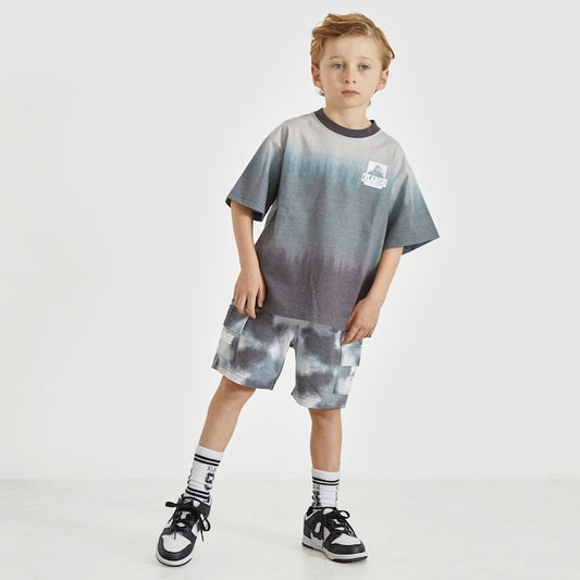 日本童裝 XLARGE KIDS 漸變扎染工裝短褲 80-140cm 男童款 夏季 PANTS