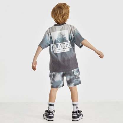 日本童裝 XLARGE KIDS 漸變扎染短袖上衣 80-140cm 男童款 夏季 TOPS