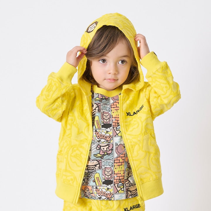 日本童裝 XLARGE KIDS 猩猩絨提花外套 80-140cm 男童款 夏季 OUTERWEAR