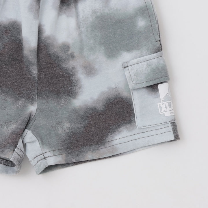 日本童裝 XLARGE KIDS 漸變扎染工裝短褲 80-140cm 男童款 夏季 PANTS