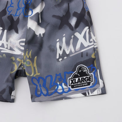 日本童裝 XLARGE KIDS 噴霧藝術印花短褲 90-140cm 男童款 夏季 PANTS