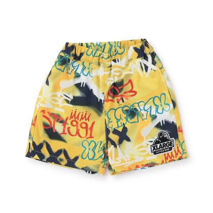 日本童裝 XLARGE KIDS 噴霧藝術印花短褲 90-140cm 男童款 夏季 PANTS