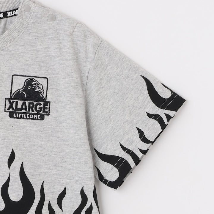 日本童裝 XLARGE KIDS 火火圖案短袖上衣 80-140cm 男童款 夏季 TOPS