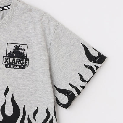 日本童裝 XLARGE KIDS 火火圖案短袖上衣 80-140cm 男童款 夏季 TOPS