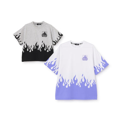 日本童裝 XLARGE KIDS 火火圖案短袖上衣 80-140cm 男童款 夏季 TOPS