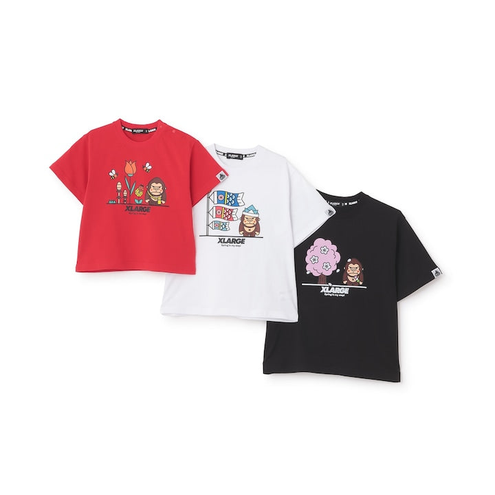日本童裝 XLARGE KIDS 春季猩猩圖案短袖上衣 80-140cm 男童款 夏季 TOPS