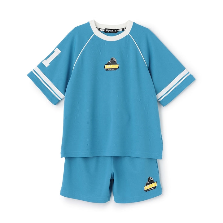 日本童裝 XLARGE KIDS 運動網眼兩件套裝 80-140cm 男童款 夏季 TOPS PANTS