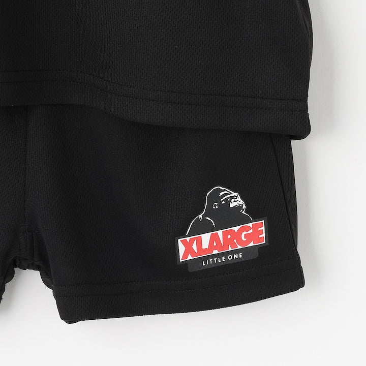 日本童裝 XLARGE KIDS 運動網眼兩件套裝 80-140cm 男童款 夏季 TOPS PANTS