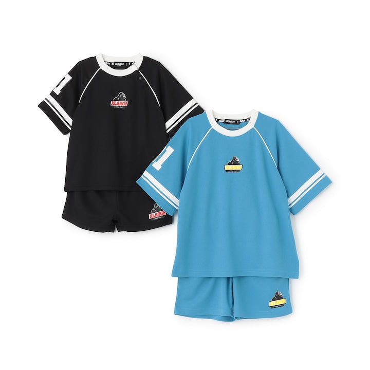 日本童裝 XLARGE KIDS 運動網眼兩件套裝 80-140cm 男童款 夏季 TOPS PANTS