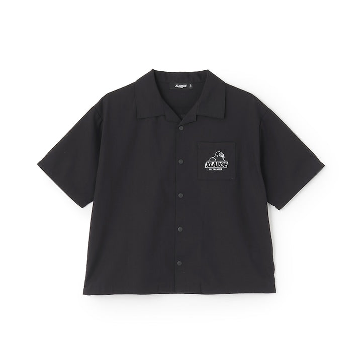日本童裝 XLARGE KIDS 頭巾巴拿馬編織短袖襯衫 90-140cm 男童款 夏季 TOPS