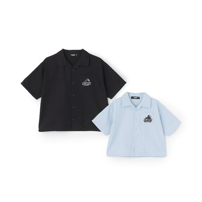 日本童裝 XLARGE KIDS 頭巾巴拿馬編織短袖襯衫 90-140cm 男童款 夏季 TOPS