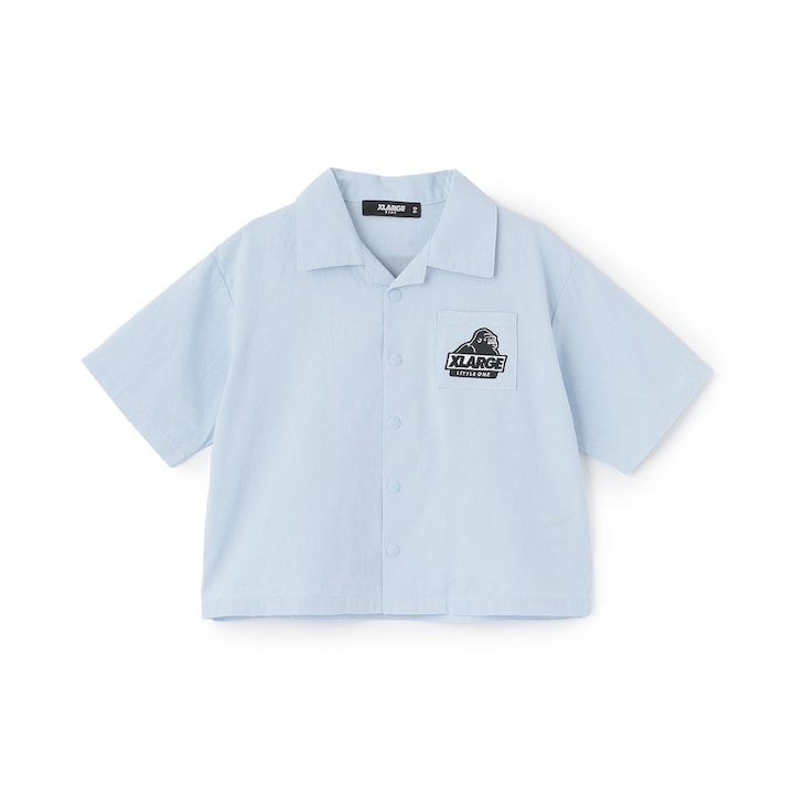 日本童裝 XLARGE KIDS 頭巾巴拿馬編織短袖襯衫 90-140cm 男童款 夏季 TOPS