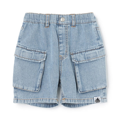 日本童裝 XLARGE KIDS 水洗牛仔工裝短褲 90-140cm 男童款 夏季 PANTS
