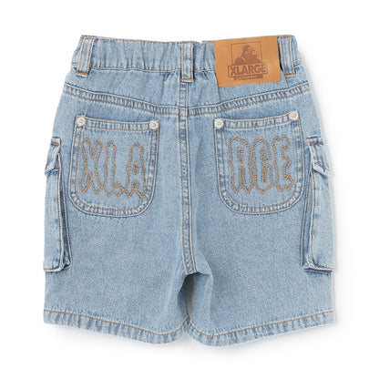 日本童裝 XLARGE KIDS 水洗牛仔工裝短褲 90-140cm 男童款 夏季 PANTS