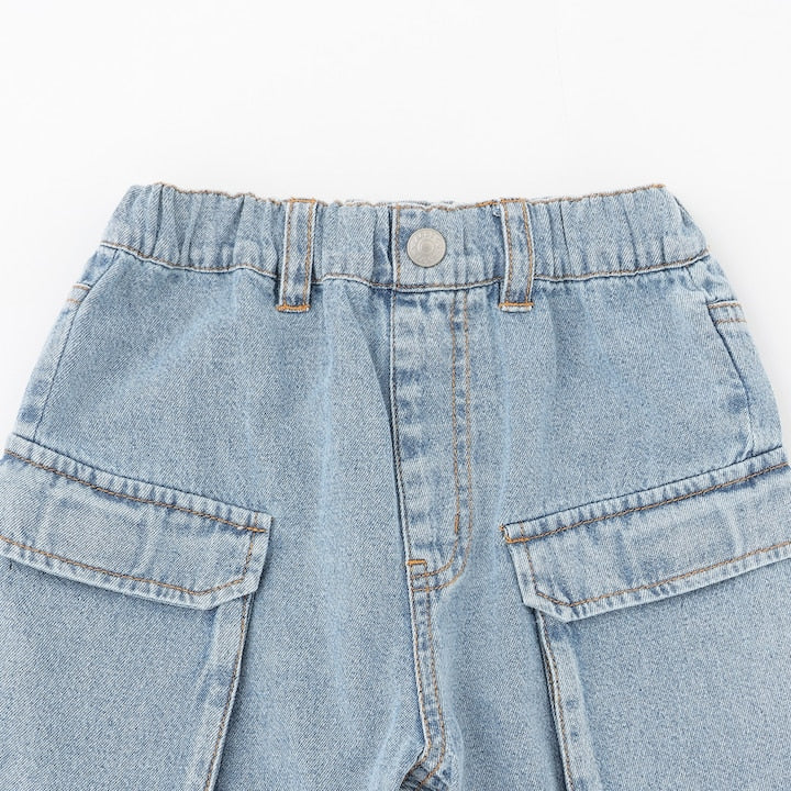 日本童裝 XLARGE KIDS 水洗牛仔工裝短褲 90-140cm 男童款 夏季 PANTS