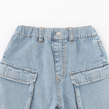 日本童裝 XLARGE KIDS 水洗牛仔工裝短褲 90-140cm 男童款 夏季 PANTS