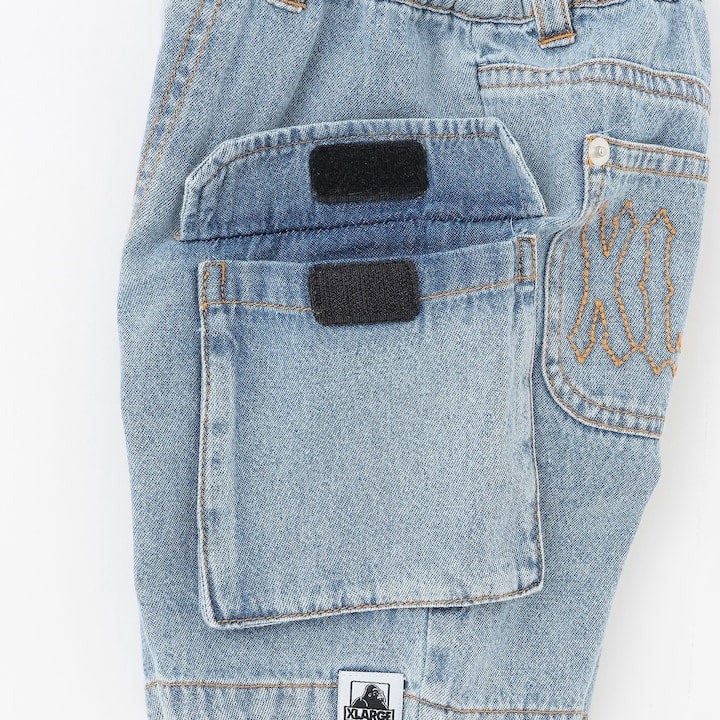 日本童裝 XLARGE KIDS 水洗牛仔工裝短褲 90-140cm 男童款 夏季 PANTS