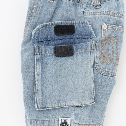 日本童裝 XLARGE KIDS 水洗牛仔工裝短褲 90-140cm 男童款 夏季 PANTS