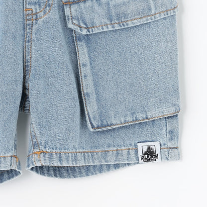 日本童裝 XLARGE KIDS 水洗牛仔工裝短褲 90-140cm 男童款 夏季 PANTS