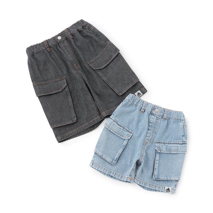 日本童裝 XLARGE KIDS 水洗牛仔工裝短褲 90-140cm 男童款 夏季 PANTS