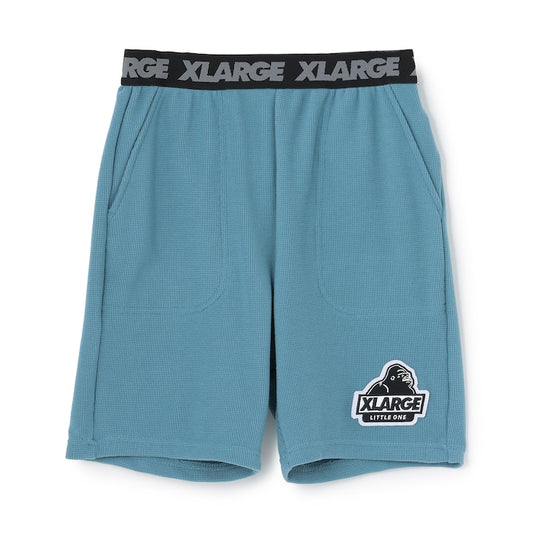 日本童裝 XLARGE KIDS 腰部logo華夫格紋短褲 80-140cm 男童款 夏季 PANTS
