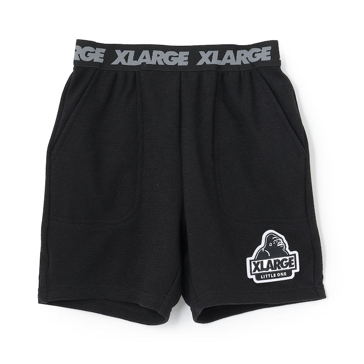 日本童裝 XLARGE KIDS 腰部logo華夫格紋短褲 80-140cm 男童款 夏季 PANTS