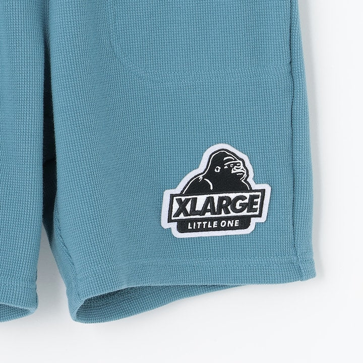 日本童裝 XLARGE KIDS 腰部logo華夫格紋短褲 80-140cm 男童款 夏季 PANTS