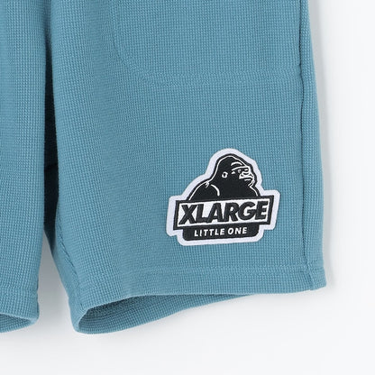 日本童裝 XLARGE KIDS 腰部logo華夫格紋短褲 80-140cm 男童款 夏季 PANTS