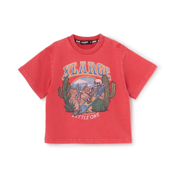 日本童裝 XLARGE KIDS 骷髏滑板復古風上衣 90-140cm 男童款 夏季 TOPS