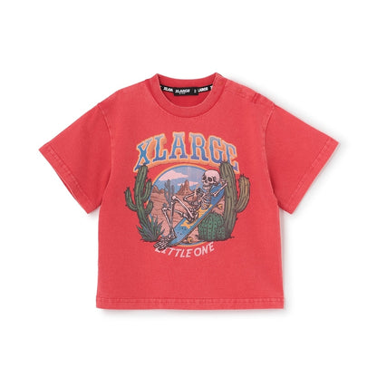 日本童裝 XLARGE KIDS 骷髏滑板復古風上衣 90-140cm 男童款 夏季 TOPS