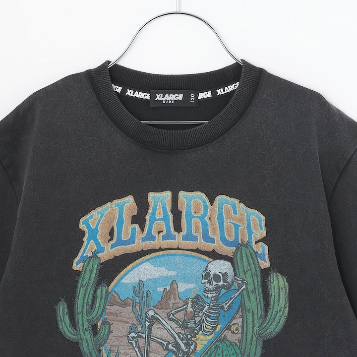 日本童裝 XLARGE KIDS 骷髏滑板復古風上衣 90-140cm 男童款 夏季 TOPS