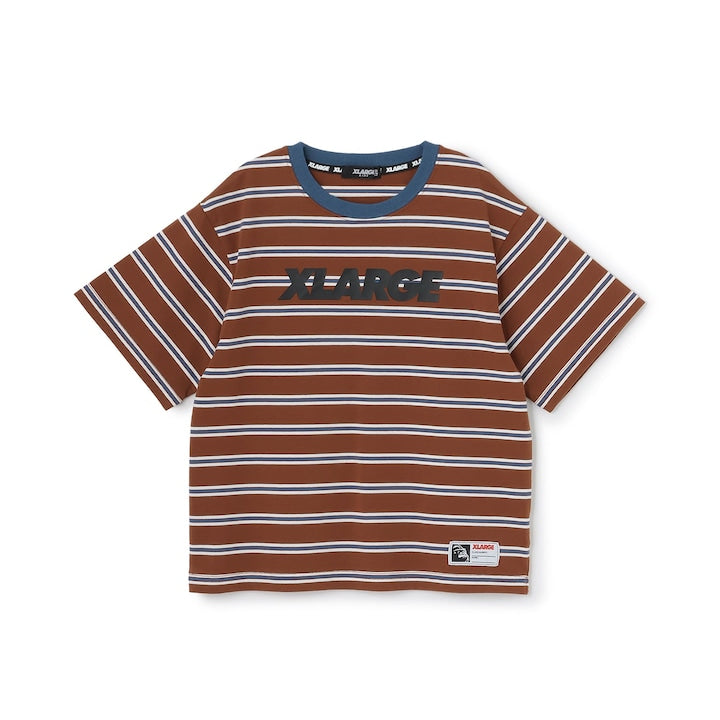 日本童裝 XLARGE KIDS 條紋短袖上衣 90-140cm 男童款 夏季 TOPS
