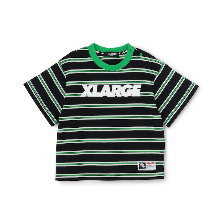 日本童裝 XLARGE KIDS 條紋短袖上衣 90-140cm 男童款 夏季 TOPS