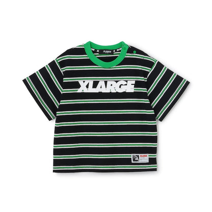 日本童裝 XLARGE KIDS 條紋短袖上衣 90-140cm 男童款 夏季 TOPS