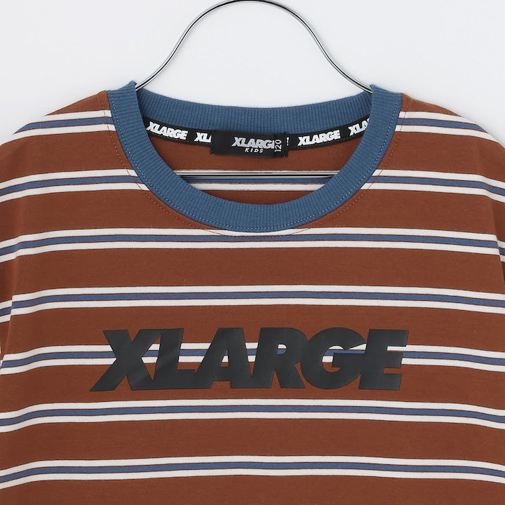日本童裝 XLARGE KIDS 條紋短袖上衣 90-140cm 男童款 夏季 TOPS