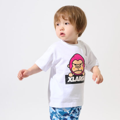 日本童裝 XLARGE KIDS 猩猩變色短袖上衣 80-140cm 男童款 夏季 TOPS
