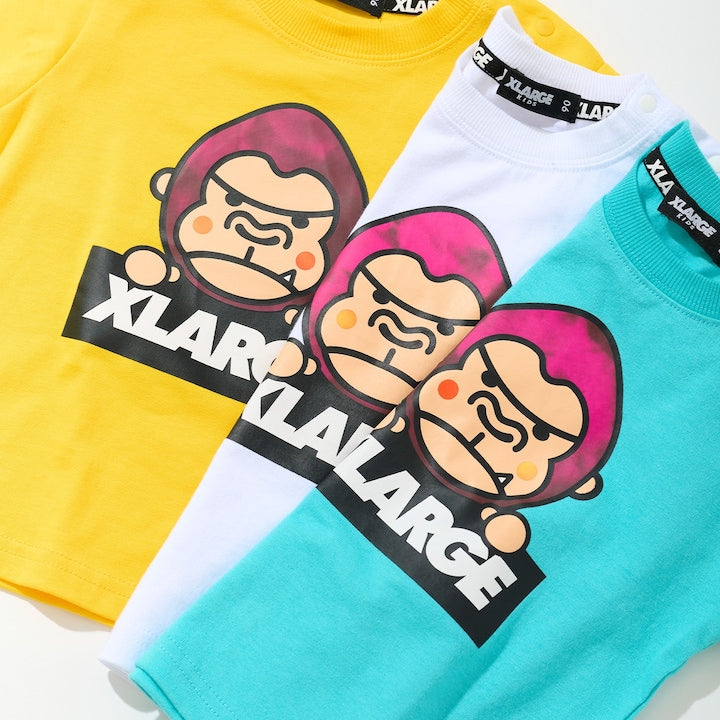 日本童裝 XLARGE KIDS 猩猩變色短袖上衣 80-140cm 男童款 夏季 TOPS