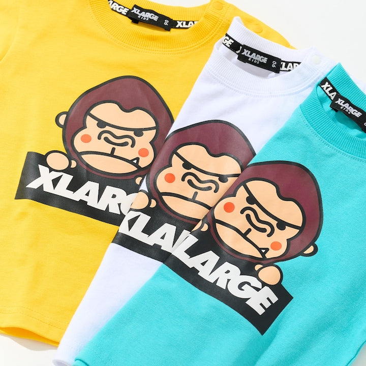 日本童裝 XLARGE KIDS 猩猩變色短袖上衣 80-140cm 男童款 夏季 TOPS