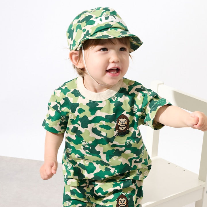 日本童裝 XLARGE KIDS 迷彩猩猩上衣 80-140cm 男童款 夏季 TOPS
