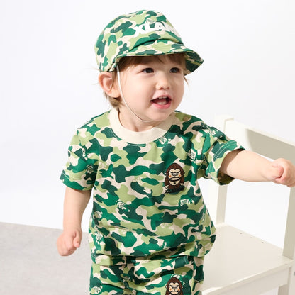 日本童裝 XLARGE KIDS 迷彩猩猩上衣 80-140cm 男童款 夏季 TOPS