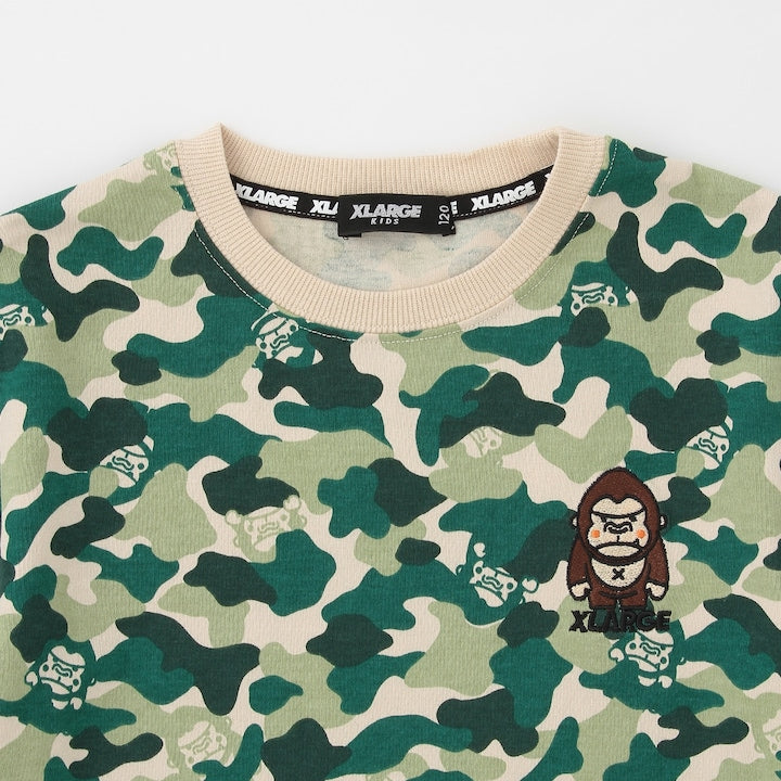 日本童裝 XLARGE KIDS 迷彩猩猩上衣 80-140cm 男童款 夏季 TOPS