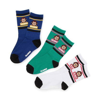 日本直送 XLARGE KIDS 襪一對 13-21cm 襪系列