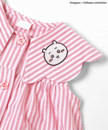 日本童裝 apres les cours x Chiikawa 格仔翻領連衣 80-140cm 女童款 初生嬰兒 夏季 DRESSES