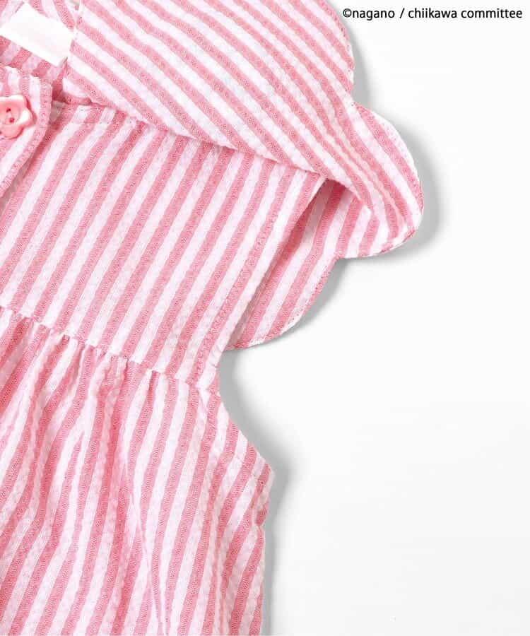 日本童裝 apres les cours x Chiikawa 格仔翻領連衣 80-140cm 女童款 初生嬰兒 夏季 DRESSES