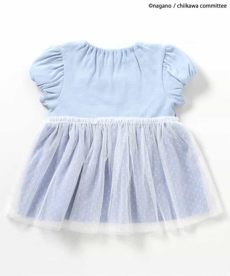 日本童裝 apres les cours x Chiikawa 薄紗拼接上衣 80-140cm 女童款 夏季 TOPS