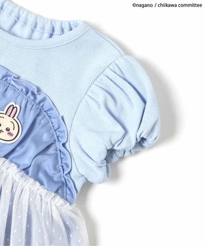 日本童裝 apres les cours x Chiikawa 薄紗拼接上衣 80-140cm 女童款 夏季 TOPS